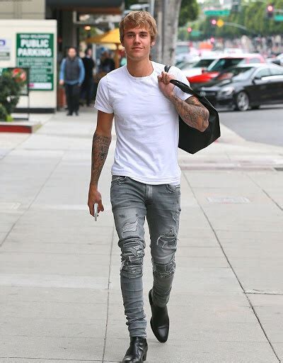 justin bieber ysl boots|justin bieber jeans.